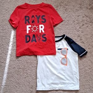 2 Toddler Boys Rashguard Swim Tops 4T